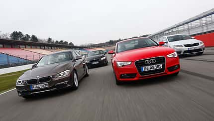 Audi A5 2.0 TDI, BMW 320d, BMW 420d, Skoda Octavia RS 2.0 TDI