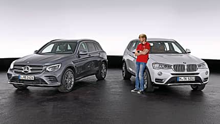 BMW X3, Mercedes GLC, Frontansicht