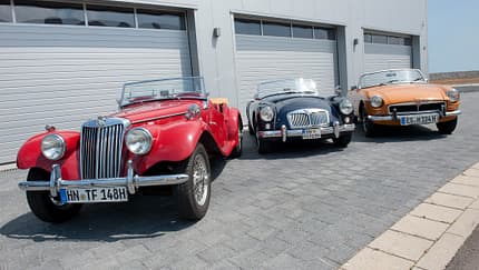 MGTF, MGA, MGB, Frontansicht
