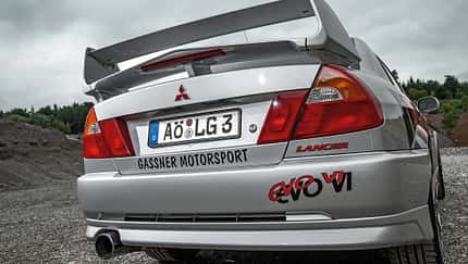 Mitsubishi Lancer Evo, Heckansicht