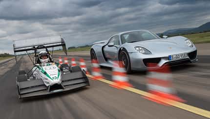 Formel Student, Porsche 918 Spyder, Impression, Beschleunigungsduell