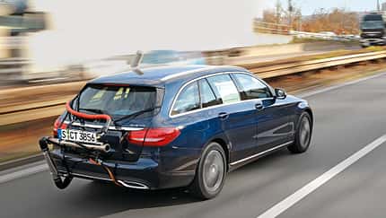 Abgastest auf der Straße, Mercedes C-Klasse, AMS2515