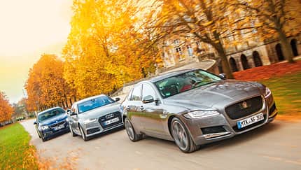 Audi A6 3.0 TDI, BMW 535d, Jaguar XF 30d