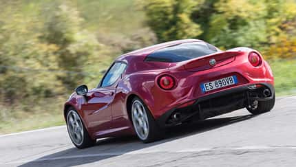 Alfa 4C, Heckansicht