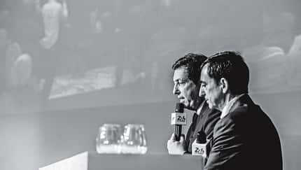 Pierre Fillon und WM-Boss Gérard Neve