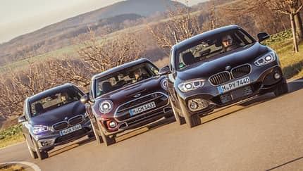 BMW 120i, BMW 220i Active Tourer, Mini Cooper S Clubman