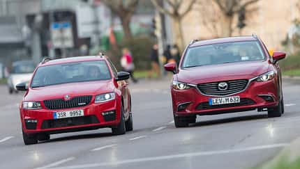 Mazda 6 Kombi Skyactiv-D 175 AWD, Skoda Octavia Combi RS 2.0 TDI 4x4