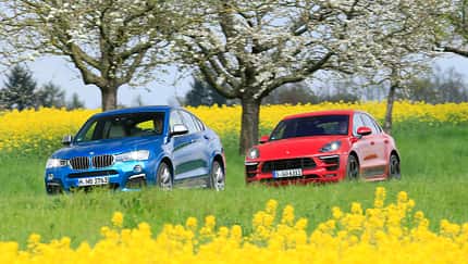BMW X4 M40i, Porsche Macan GTS, Frontansicht