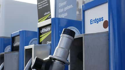 Zapfsäule Erdgas Tankstelle