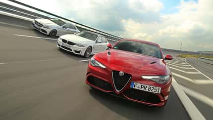 Alfa Romeo Giulia QV, BMW M3 Competition, Mercedes-AMG C 63 S