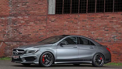 Mercedes CLA 45 AMG mit Felgen von Schmidt