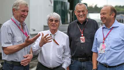 Peter Voll - Bernie Ecclestone - Paul Rosche - Raimund Kupferschmid - Formel 1