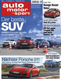 Neues Heft auto motor und sport, Ausgabe 21/2017, Heftvorschau