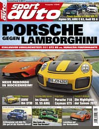 Neues Heft sport auto, Ausgabe 1/2018, Heftvorschau