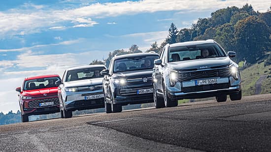 MG HS, Opel Grandland, Kia Sportage, VW Tiguan