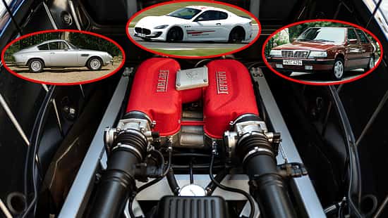 Ferrari 360 Modena V8-Motor Collage ASA 1000 GT Maserati GranTurismo MC Stradale Lancia Thema 8.32