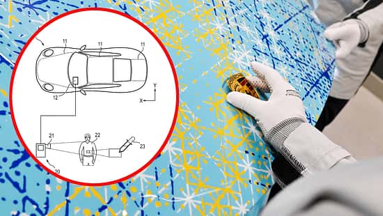 Porsche Taycan Turbo S Sonderwunsch Farb-Patent Chamäleon-Auto