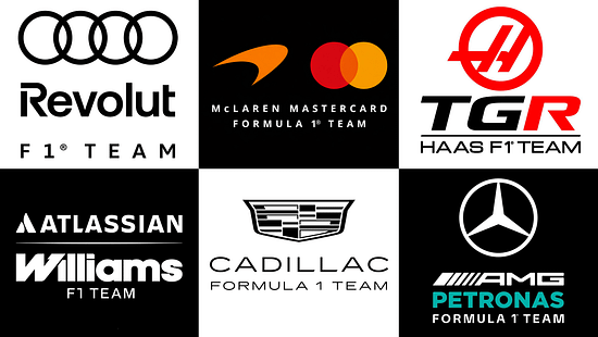 Formel 1 - Logo-Collage 2026