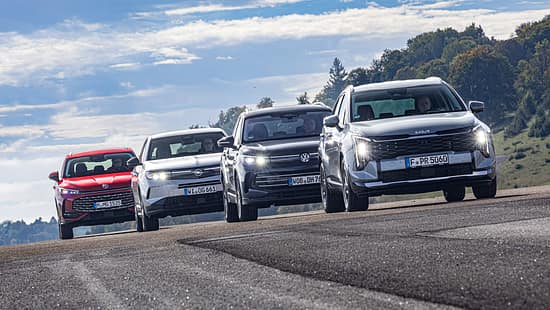 MG HS, Opel Grandland, Kia Sportage, VW Tiguan