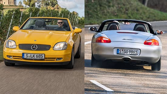 Mercedes SLK (R 170) und Porsche Boxster (986) im Vergleich