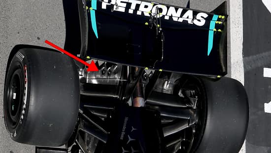 Mercedes-Diffusor - Formel 1 - GP Kanada 2026