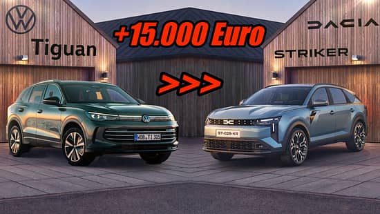 Dacia Striker VW Tiguan Vergleich