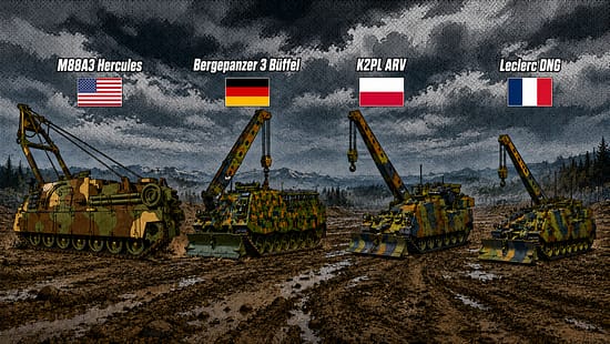 Berge-Panzer im Vergleich