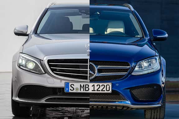 Mercedes C-Klasse Facelift alt neu W205