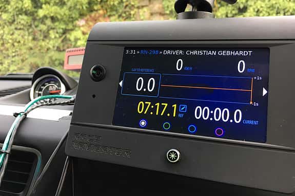 Porsche 911 991.2 Turbo S, Stoppuhr, Rundenzeit