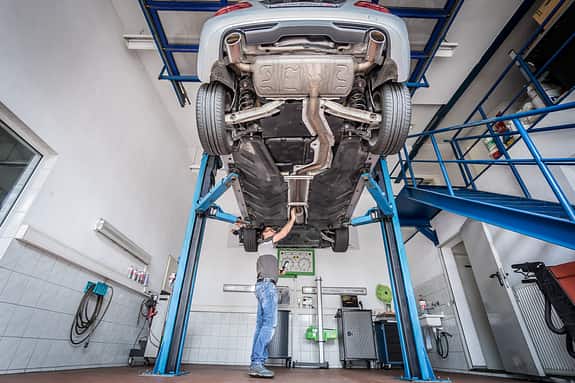 Mercedes B-Klasse, Motorraum