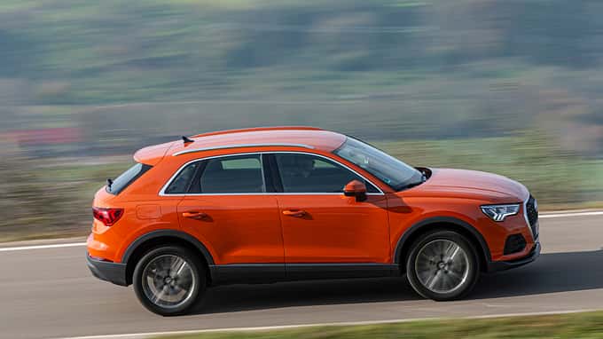 VW Tiguan 2.0 TSI 4Motion, BMW X1 25i xDrive, Audi Q3 45 TFSI Quattro, Vergleichstest, ams2619, Audi, Q3 Audi Q3 45 TFSI Quattro, Exterieur