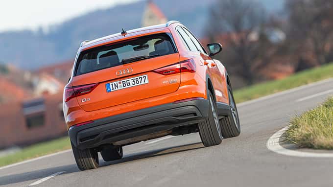 VW Tiguan 2.0 TSI 4Motion, BMW X1 25i xDrive, Audi Q3 45 TFSI Quattro, Vergleichstest, ams2619, Audi, Q3 Audi Q3 45 TFSI Quattro, Exterieur