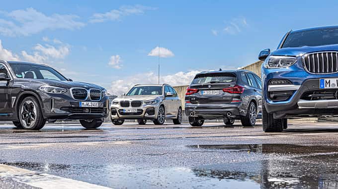 BMW X3, Antriebsvarianten