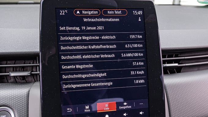 Renault Clio E-Tech, Renault Zoe, Vergleichstest, ams2021 Renault Clio E-Tech, Interieur