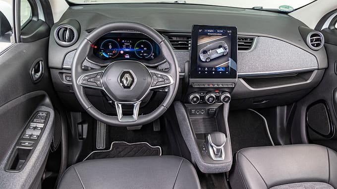 Renault Clio E-Tech, Renault Zoe, Vergleichstest, ams2021 Renault Zoe, Interieur
