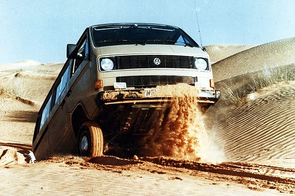 Der T3-Syncro bekam einen Steyr-Allradantrieb mit Viskokupplung