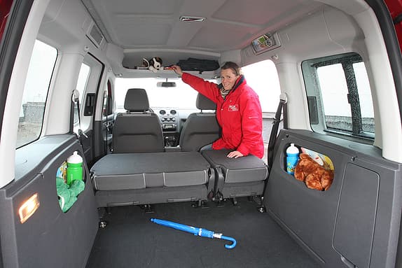 VW Caddy, Kofferraum