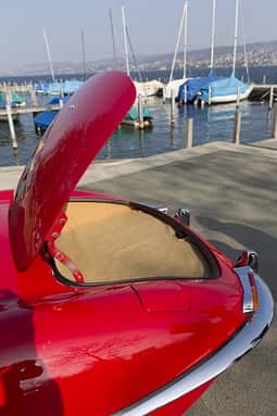 Jaguar E-Type Serie 1, Kofferaum, Kofferraumdeckel