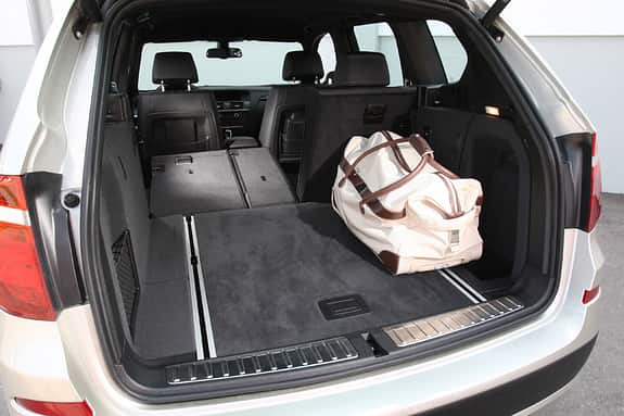 BMW X3 x-Drive 30d, Kofferraum, Sitz umgeklappt