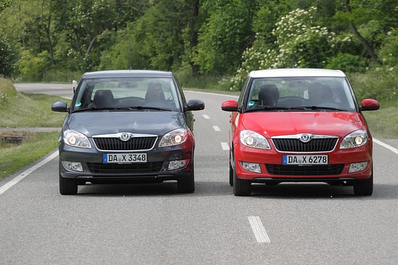 Skoda Fabia 1.2 TSI, Skoda Fabia 1.6 TDI, Frontansicht