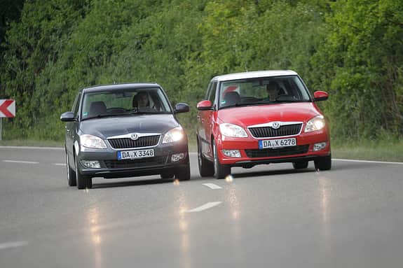 Skoda Fabia 1.2 TSI, Skoda Fabia 1.6 TDI, Frontansicht