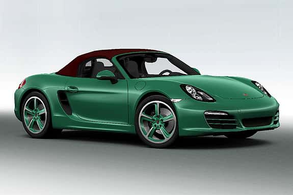 Porsche Boxster im Konfigurator, Felgenstern lackiert