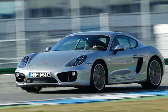 Porsche Cayman S, Seitenansicht