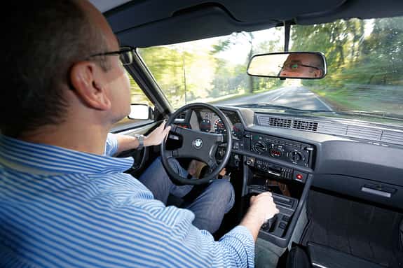 BMW 628 CSi (E24), Cockpit, Fahrersicht