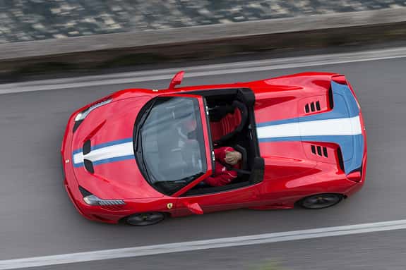 Ferrai 458 Speciale A, ams0415, Fahrbericht Ferrai 458 Speciale A, Draufsicht