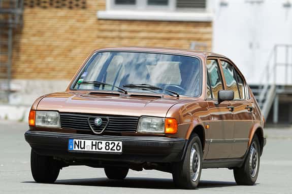 Alfa Romeo Alfasud, Frontansicht