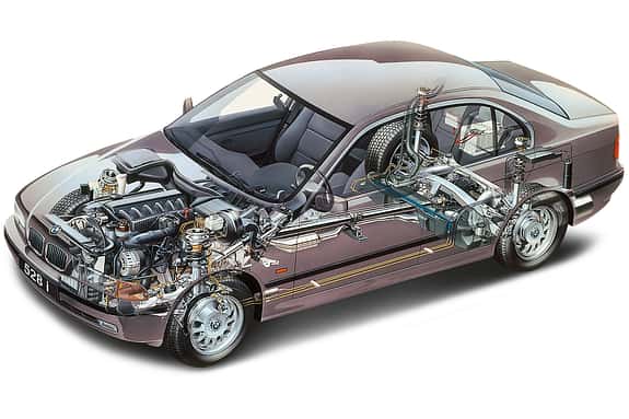 BMW 523i E39, Durchsicht