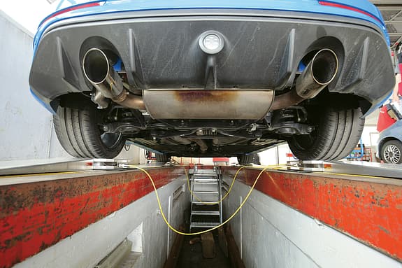 Ford Focus RS, Unterboden