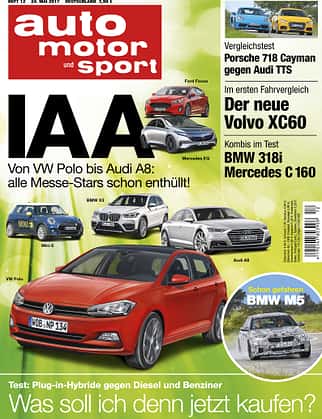 Neues Heft auto motor und sport, Ausgabe 12/2017, Vorschau