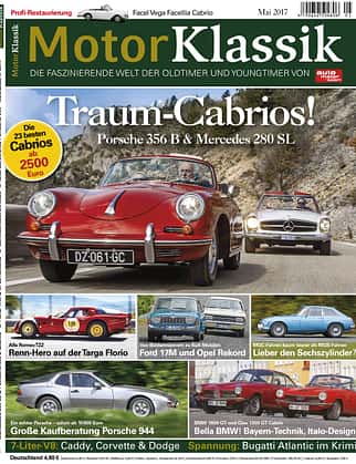 MKL Motor Klassik Heft 5 / 2017 Cover